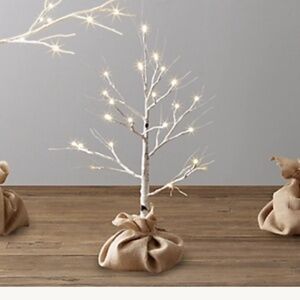 One Restoration Hardware Warm-White LED Holiday Tree 2 ft